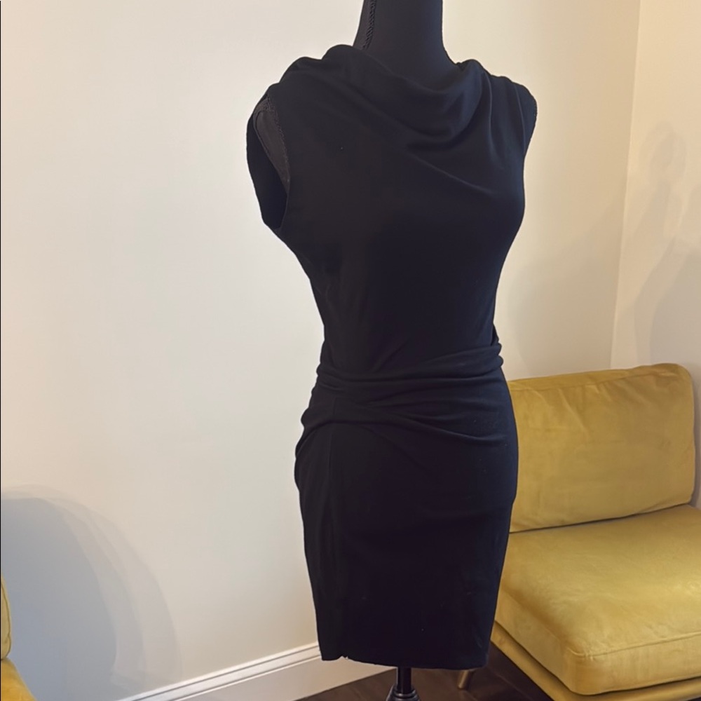 Helmut lang Elegant Black Sleeveless Dress